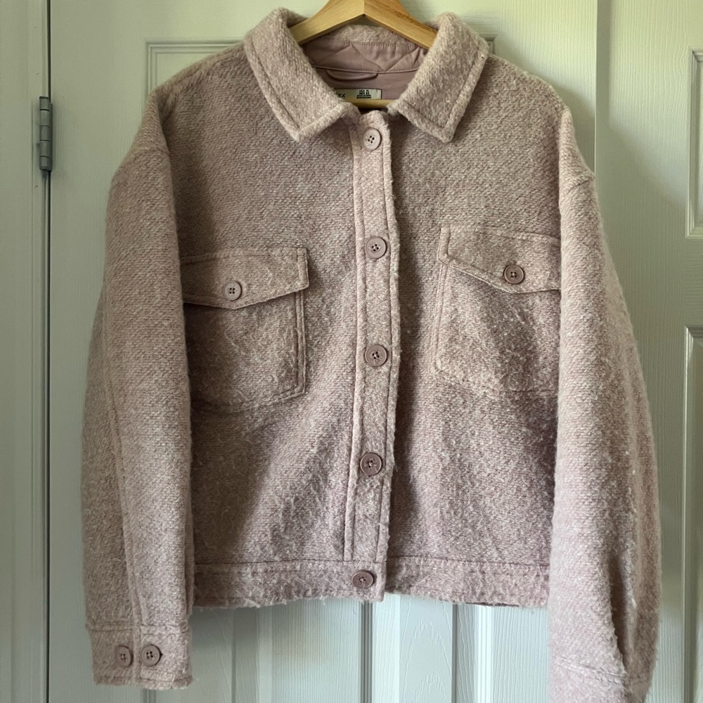Dex Soft Pink Shacket - Picture 2 of 5